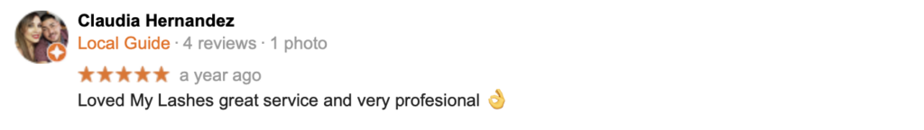 Eyelash extensions review 3